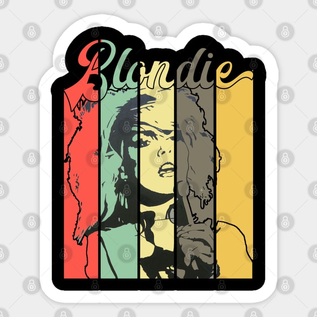 Blondie Retro Color Sticker by wsyiva
